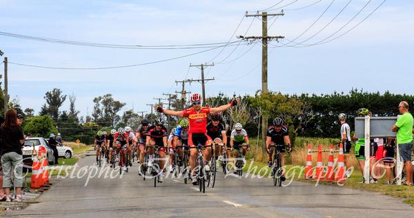 Lee Johnstone from the Warmup Cycling team had an impressive return from injury winning the Leeston Classic cycling road race on Saturday.